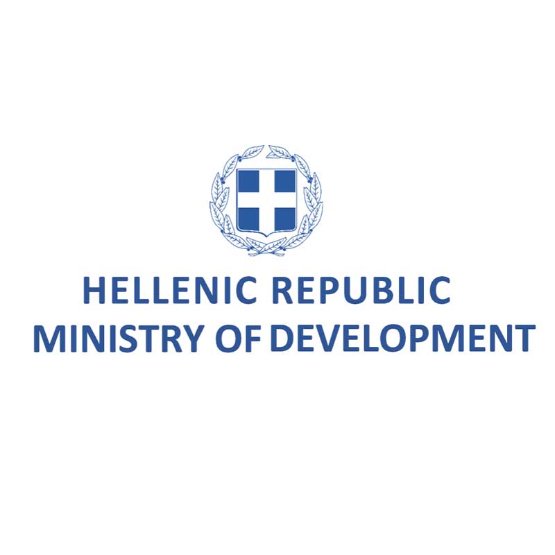 Hellenic Republic Ministry of Development Logo